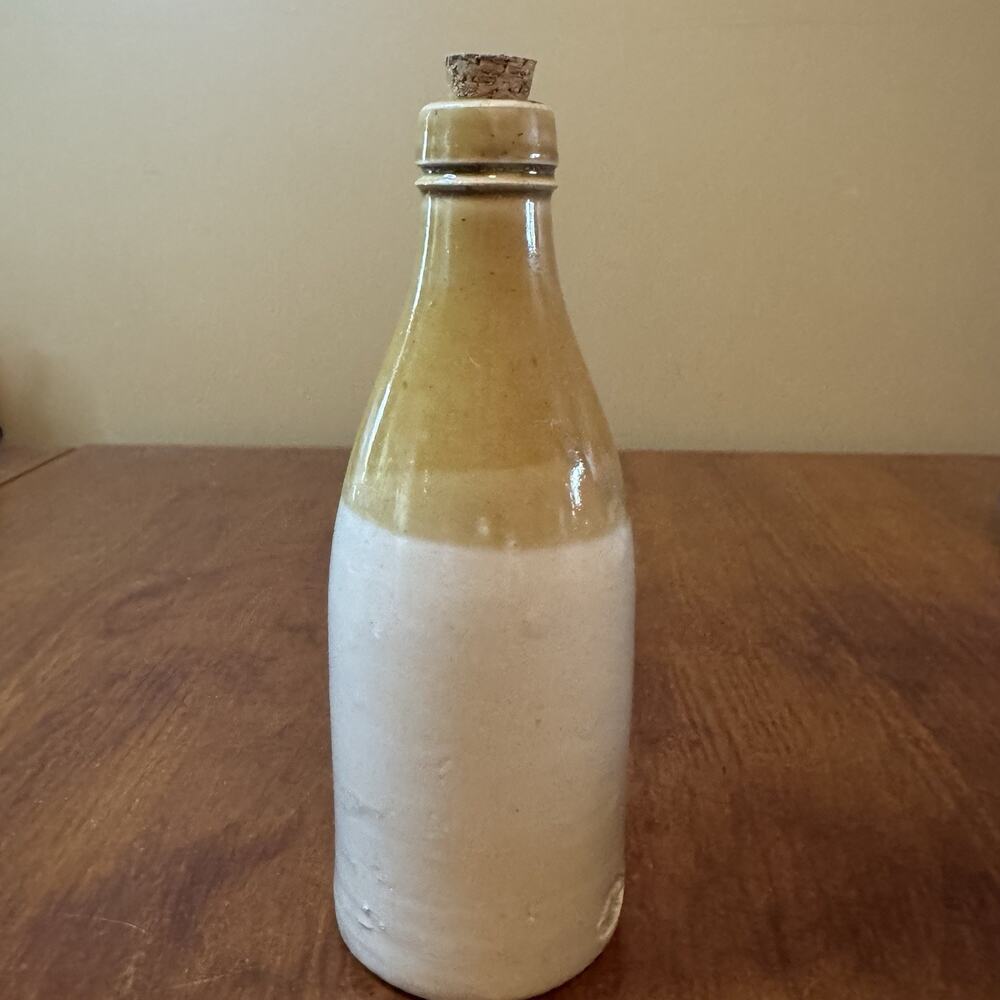 Antique C & Co Denby Stoneware Bottle Cork Top English Salt Glaze c.1900
